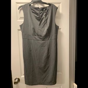 Mossimo grey dress with rouching at the top, sz14